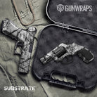 Pistol & Revolver Substrate Snow Stalker Camo Gun Skin Vinyl Wrap Film