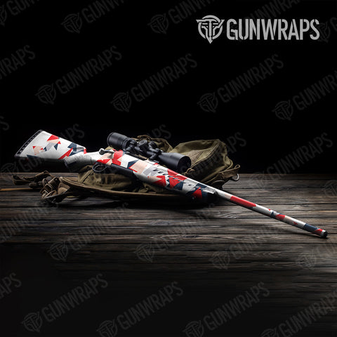 Shattered Camo Rifle Gun Skin Vinyl Wraps