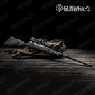 Shattered Elite Black Camo Rifle Gun Skin Vinyl Wrap