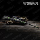 Shattered Metro Green Camo Rifle Gun Skin Vinyl Wrap