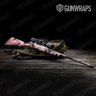 Shattered Pink Camo Rifle Gun Skin Vinyl Wrap