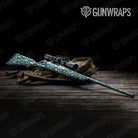 Classic Tiffany Blue Tiger Camo Rifle Gun Skin Vinyl Wrap