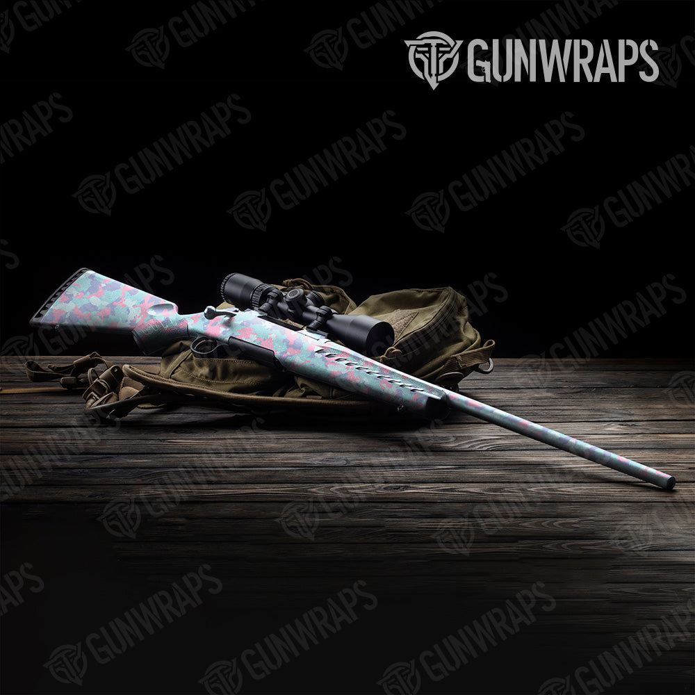 Cumulus Cotton Candy Camo Rifle Gun Skin Vinyl Wrap