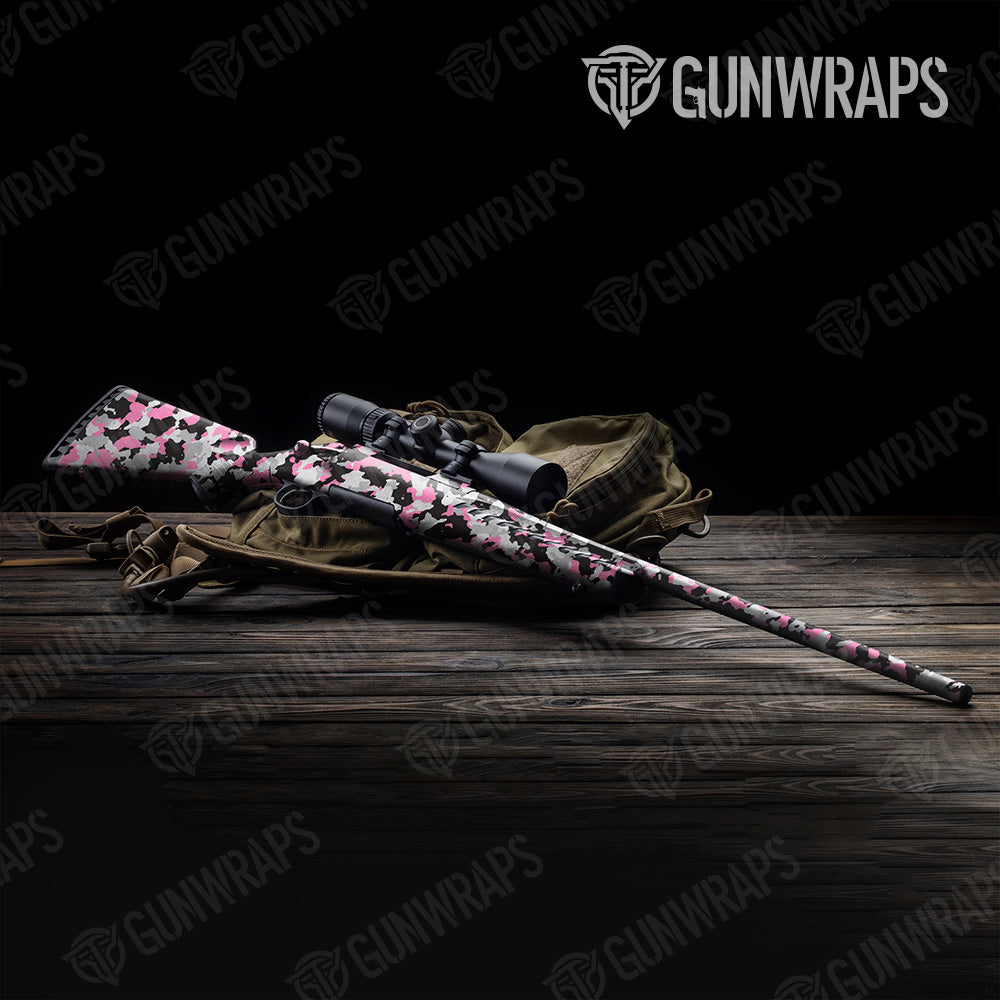 Cumulus Pink Tiger Camo Rifle Gun Skin Vinyl Wrap