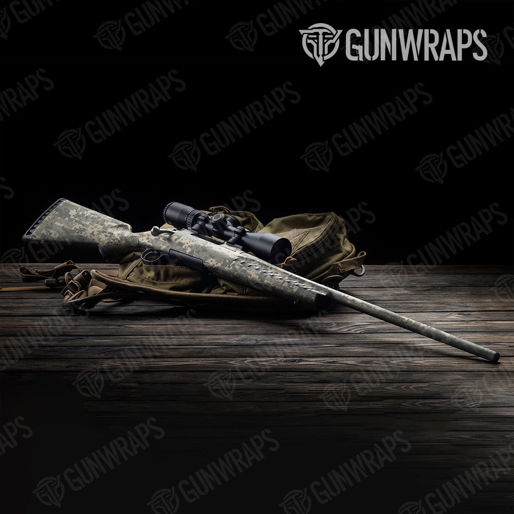 Digital Army Camo Gun Skin Vinyl Wrap for Rifle | Free Shipping $39
