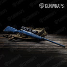 Digital Elite Blue Camo Rifle Gun Skin Vinyl Wrap