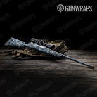 Digital Navy Camo Rifle Gun Skin Vinyl Wrap