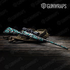 Erratic Tiffany Blue Tiger Camo Rifle Gun Skin Vinyl Wrap