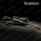 Galaxy Green Rifle Gun Skin Vinyl Wrap