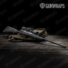 Ragged Elite Black Camo Rifle Gun Skin Vinyl Wrap