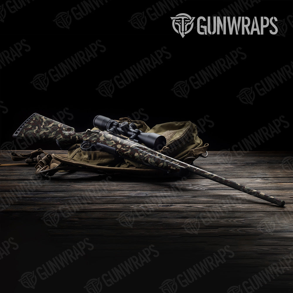 Ragged Militant Blood Camo Rifle Gun Skin Vinyl Wrap