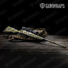 Ragged Yellow Tiger Camo Rifle Gun Skin Vinyl Wrap