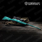 Sharp Elite Tiffany Blue Camo Rifle Gun Skin Vinyl Wrap