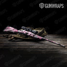 Sharp Pink Tiger Camo Rifle Gun Skin Vinyl Wrap