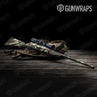 Sharp Woodland Camo Rifle Gun Skin Vinyl Wrap