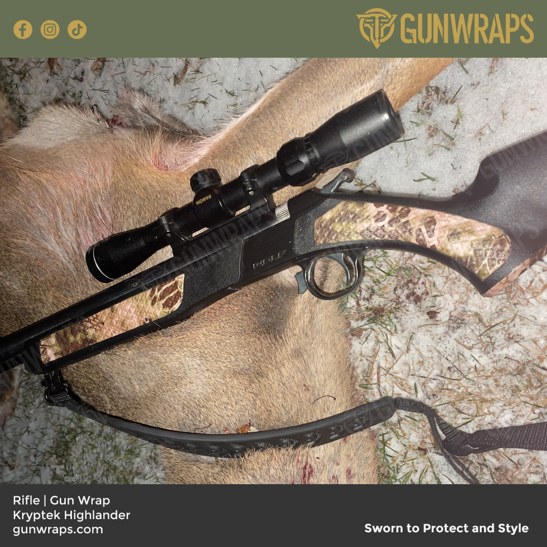 Rifle Kryptek Highlander Camo Gun Skin Vinyl Wrap