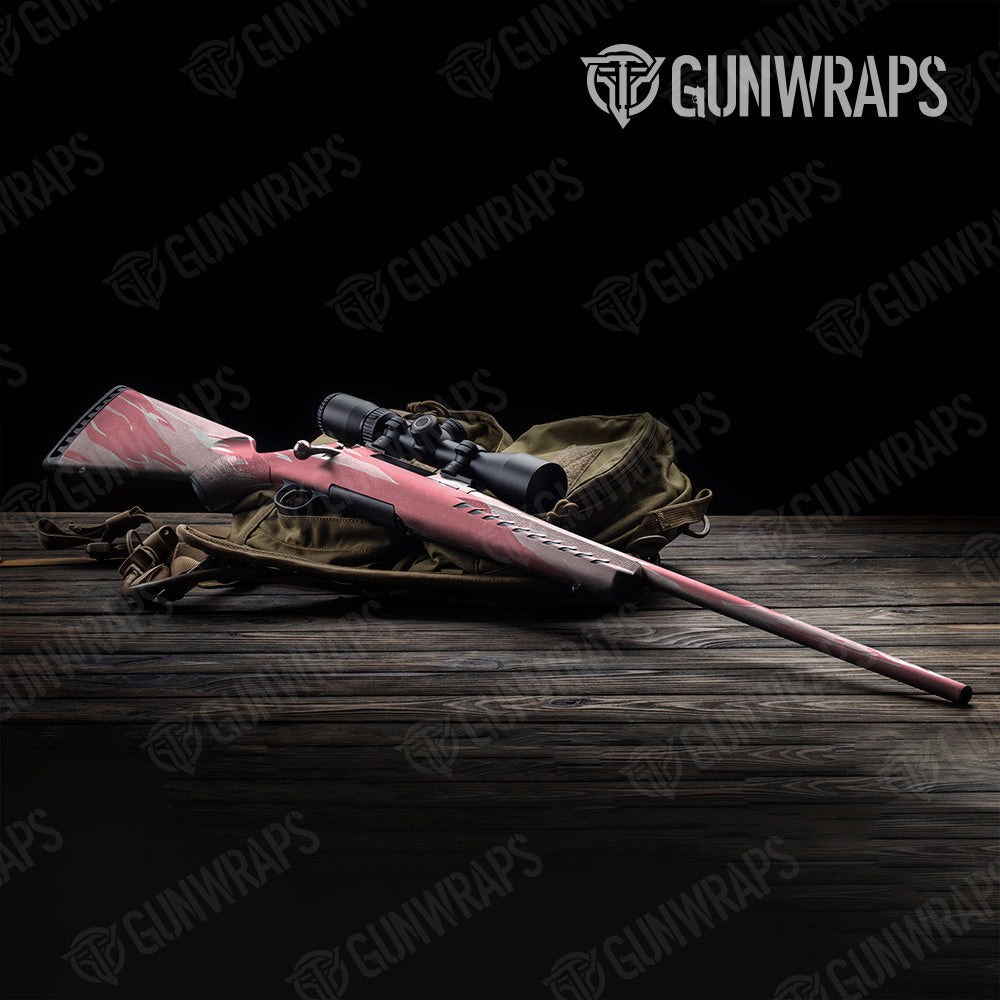 Shredded Pink Camo Rifle Gun Skin Vinyl Wrap