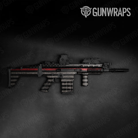 Red Tactical Gun Skin Vinyl Wraps