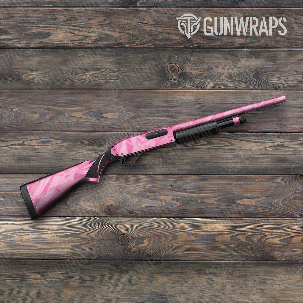 Sharp Elite Pink Camo Shotgun Gun Skin Vinyl Wrap