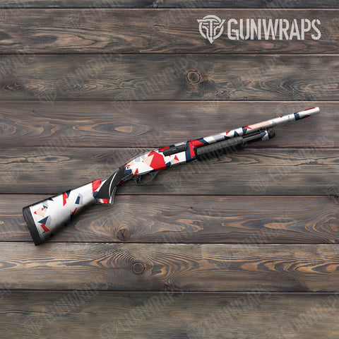 Shattered Camo Shotgun Gun Skin Vinyl Wraps