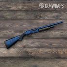 Shattered Elite Blue Camo Shotgun Gun Skin Vinyl Wrap