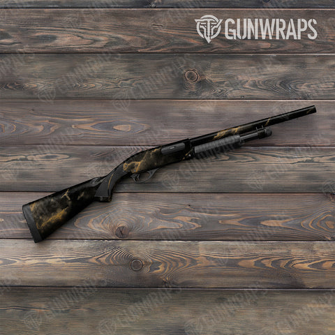 Gold Shotgun Gun Skin Vinyl Wraps