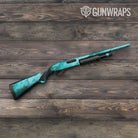 Stone Turquoise Marble Shotgun Gun Skin Vinyl Wrap