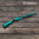 Digital Elite Tiffany Blue Camo Shotgun Gun Skin Vinyl Wrap