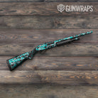 Digital Tiffany Blue Tiger Camo Shotgun Gun Skin Vinyl Wrap