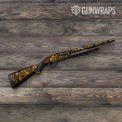 Orange Shotgun Gun Skin Vinyl Wraps