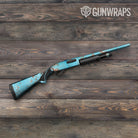 Rust 3D Tiffany Blue Shotgun Gun Skin Vinyl Wrap