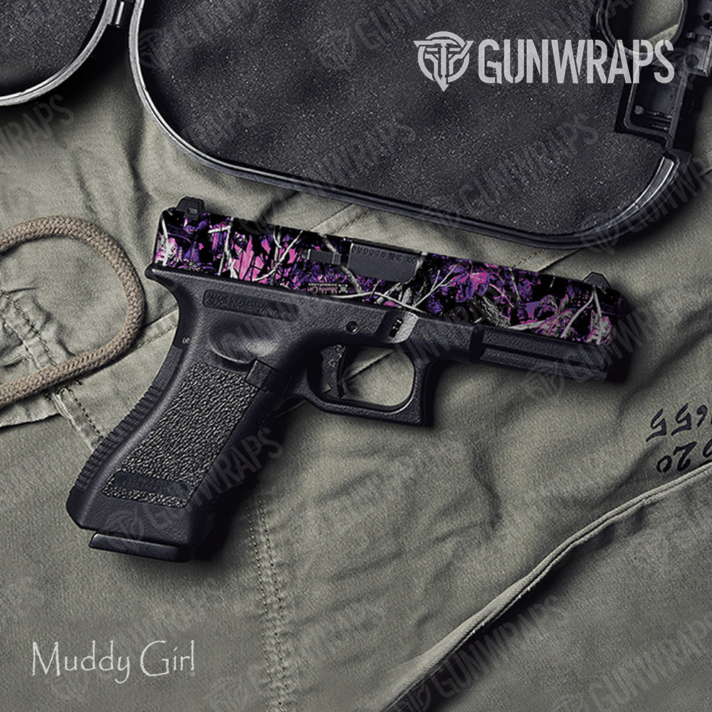 Pistol Slide Muddy Girl Camo Gun Skin Vinyl Wrap
