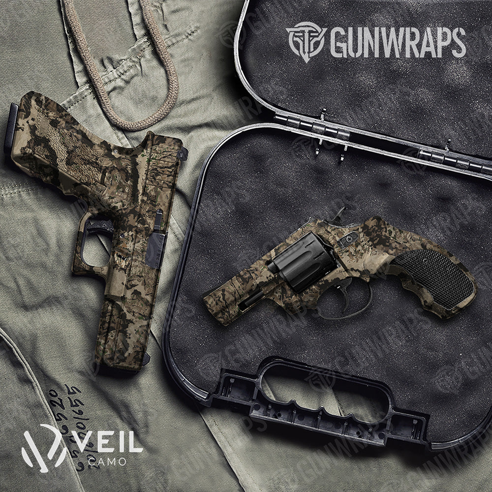 Pistol & Revolver Veil Whitetail Camo Gun Skin Vinyl Wrap