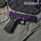 Bandana Purple Black Pistol Slide Gun Skin Vinyl Wrap
