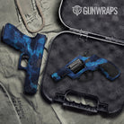 Stone Blue Ice Marble Pistol & Revolver Gun Skin Vinyl Wrap