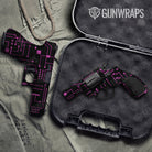 Circuit Board Magenta Pistol & Revolver Gun Skin Vinyl Wrap