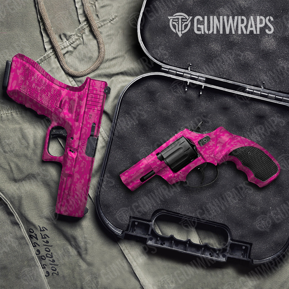 Classic Elite Magenta Camo Pistol & Revolver Gun Skin Vinyl Wrap