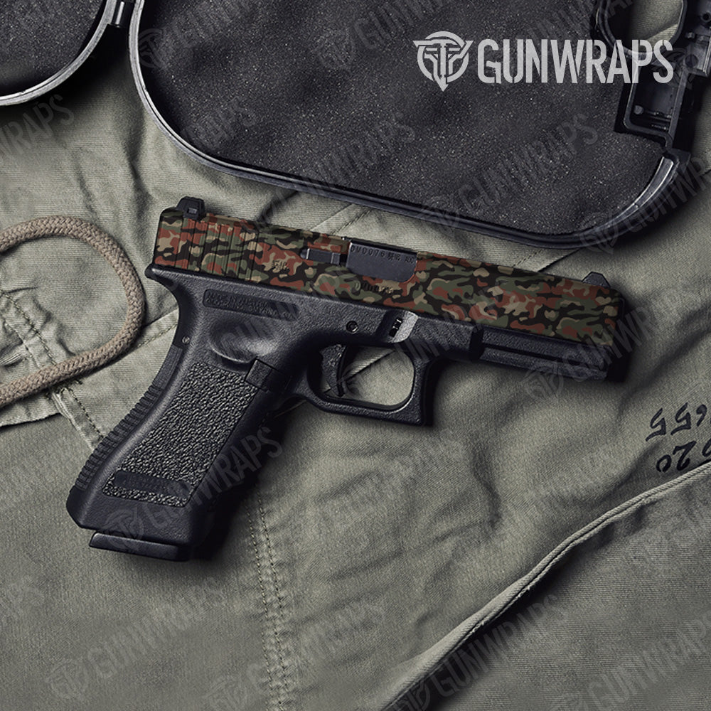 Classic Militant Copper Camo Pistol Slide Gun Skin Vinyl Wrap