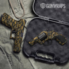 Classic Militant Yellow Camo Pistol & Revolver Gun Skin Vinyl Wrap