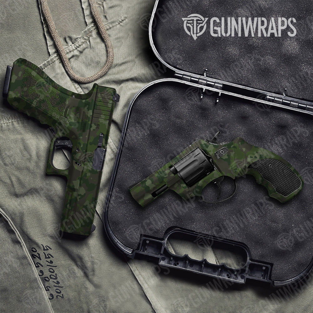 Cumulus Army Dark Green Camo Pistol & Revolver Gun Skin Vinyl Wrap