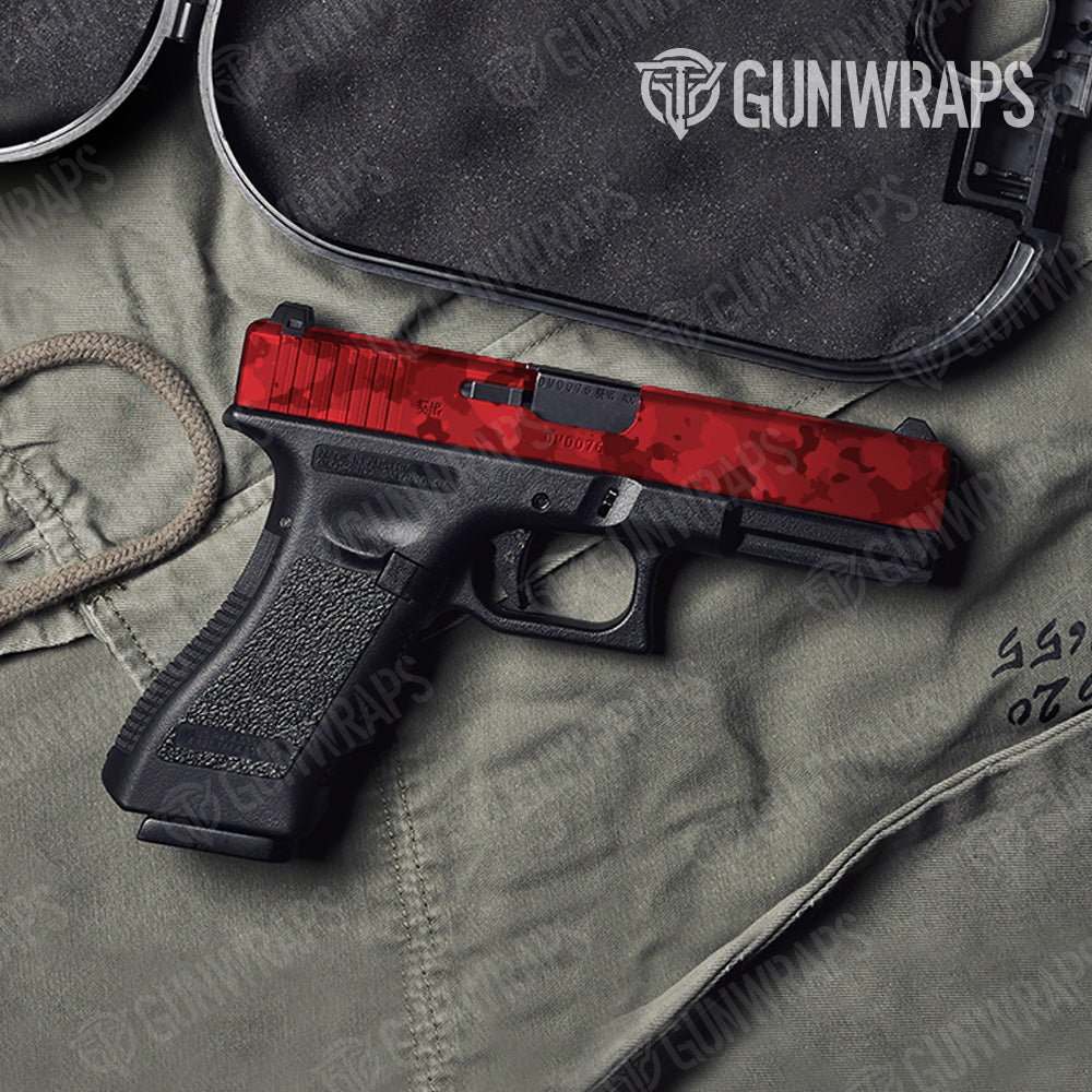 Cumulus Elite Red Camo Pistol Slide Gun Skin Vinyl Wrap
