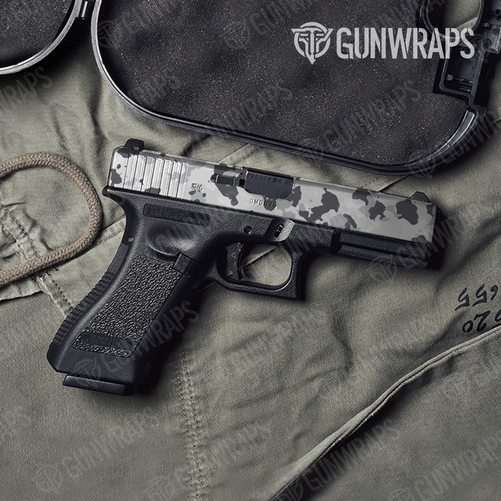Cumulus Snow Camo Pistol Slide Gun Skin Vinyl Wrap