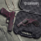 Damascus Magenta Pistol & Revolver Gun Skin Vinyl Wrap