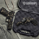 Erratic Militant Charcoal Camo Pistol & Revolver Gun Skin Vinyl Wrap