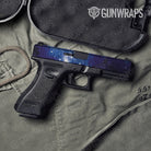 Galaxy Blue Pistol Slide Gun Skin Vinyl Wrap