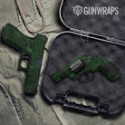 Hex DNA Elite Green Pistol & Revolver Gun Skin Vinyl Wrap