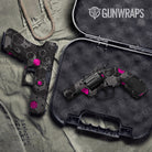 Hex DNA Magenta Pistol & Revolver Gun Skin Vinyl Wrap