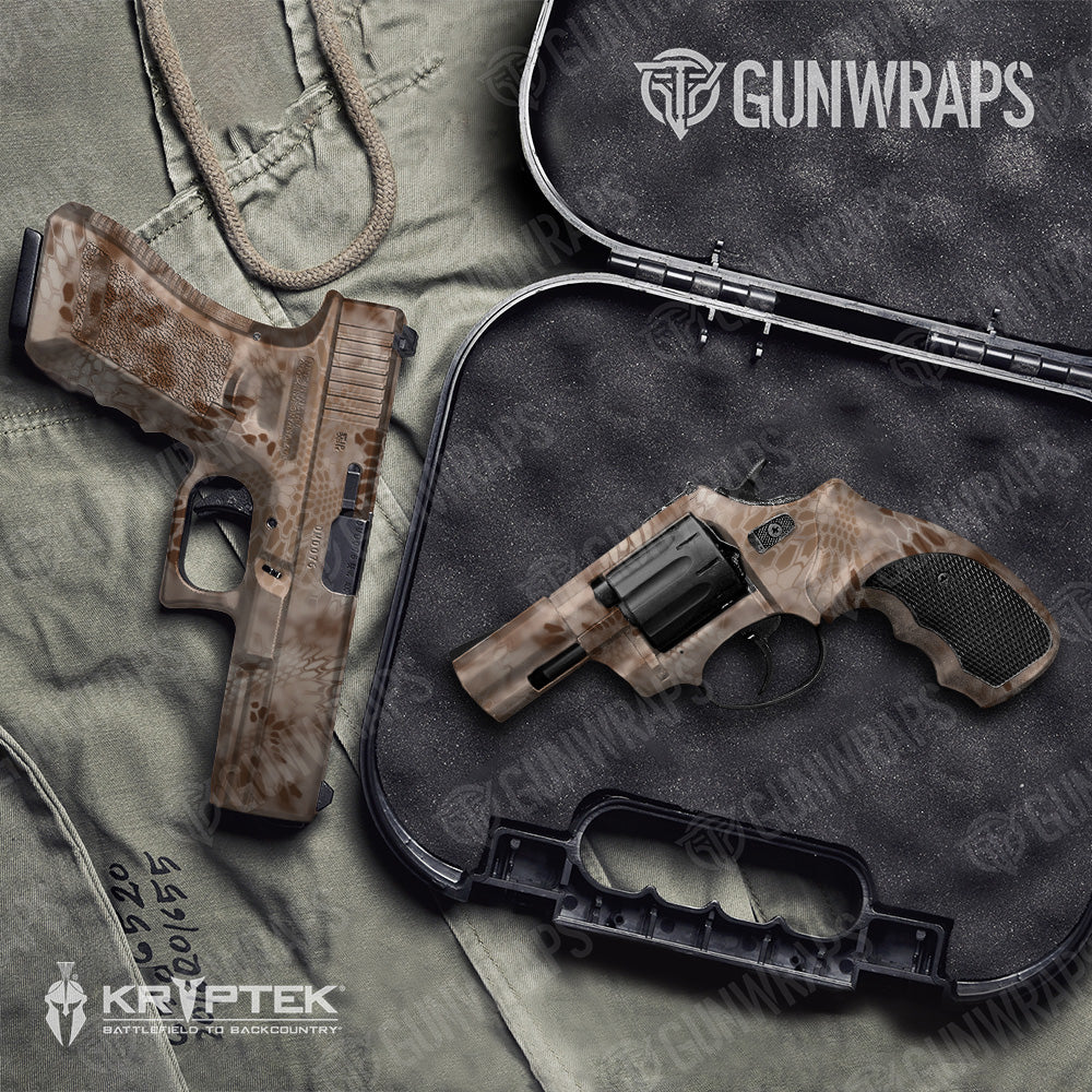 Pistol & Revolver Kryptek Nomad Camo Gun Skin Vinyl Wrap