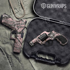 Nature Pink Snowstorm Camo Pistol & Revolver Gun Skin Vinyl Wrap