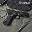 Ragged Army Dark Green Camo Pistol Slide Gun Skin Vinyl Wrap